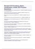 Revised 3CX Academy&comma; Basic  Certification&comma; Install 3CX Practice  Questions