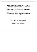 Measurement and Instrumentation Theory and Application, 3e Alan Morris, Reza Langari (Solution Manual)