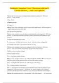 Guidewire Associate Exam &vert; 68 Questions with 100&percnt; Correct Answers&lowbar; Latest and Updated