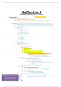 Med&sol;Surg Exam 4 2022 Questions And Verified Answers 