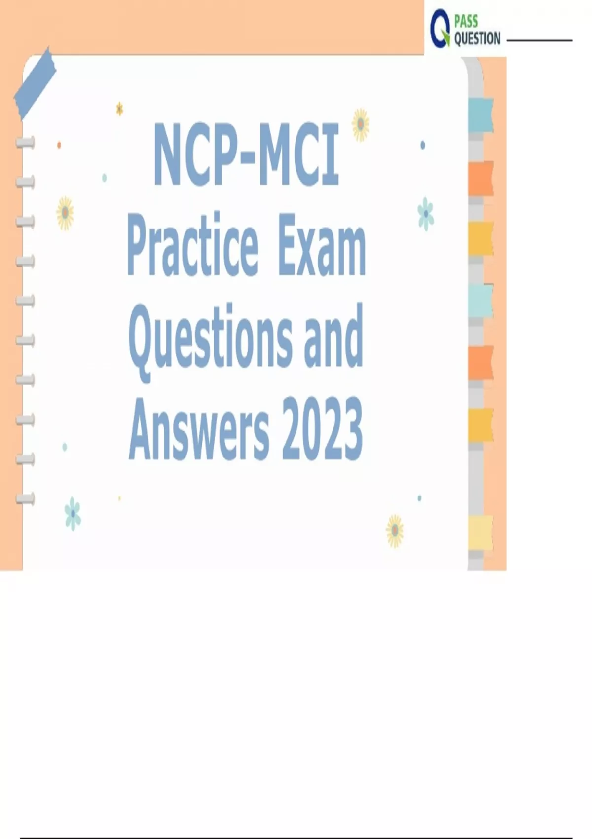 NCPMCI Practice Exam Questions and Answers 2023 NCPMCI Stuvia US