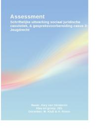 Assessment 2014 casus Jeugdrecht