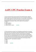 AAPC CPC Practice Exam A 2023/2024