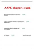 AAPC chapter 1 exam 2023/2024