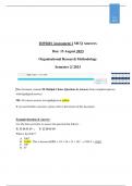IOP2601 Assessment 1- Complete Quiz Answers (Due 15 August 2023)