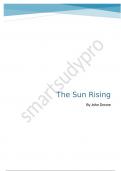 THE SUN RISING by John Donne