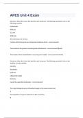 APES Unit 4 Practice Test exam 2023 with 100&percnt; correct answers