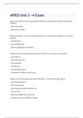 APES Unit 4 Practice Test exam 2023 with 100&percnt; correct answers