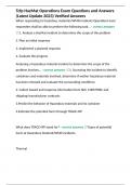 Tcfp HazMat Operations Exam Questions and Answers &lpar;Latest Update 2023&rpar; Verified Answers
