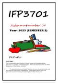 IFP3701 ASS 4 2023 Answers