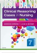 TEST BANK for Clinical Reasoning Cases in Nursing 7th Edition by Harding and Snyder &vert; All Chapters 1-15