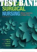 TEST BANK for Medical-Surgical Nursing 6th Edition Clinical Reasoning in Patient Care by LeMone Priscilla, Burke Karen, Bauldoff Gerene and Gubrud Paula. ISBN-13 9780133139433. (All Chapters 1-19)