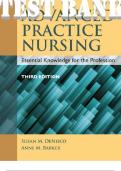 TEST BANK for Advanced Practice Nursing 3rd Edition by DeNisco Susan. ISBN 9781284099133. (All Chapters 1-30)