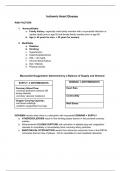 Ischemia and Coronary Artery Disease study sheet