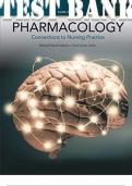 TEST BANK for Pharmacology: Connections to Nursing Practice 3rd Edition by Michael P. Adams & Carol Urban  ISBN-13 978-0133923612 