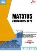 MAT3705 Assignment 4 2023 (ANSWERS) - DUE 24 August 2023