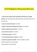 ATI Pediatrics Proctored Review questions and answers latest 2023 - 2024 [100% correct answers]