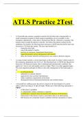 ATLS Practice 2Test questions and answers latest 2023 - 2024 [100% correct answers]