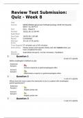 NURS 6501 Week 8 Quiz