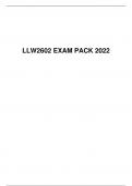 LLW2602 EXAM PACK 2022, University of South Africa (Unisa)