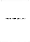 LML 4805 EXAM PACK 2022, University of South Africa (Unisa)