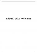 LML4807 EXAM PACK 2022, University of South Africa (Unisa)