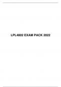 LPL4802 EXAM PACK 2022, University of South Africa (Unisa)