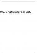 MAC 3702 Exam Pack 2022, University of South Africa (Unisa)