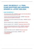 AAAE CM MODULE 1-4&comma; FINAL EXAM QUESTIONS AND ANSWERS&vert; GRADED A&plus; LATEST 2023-2024