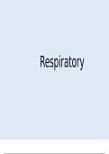 Respiratory (Med School Finals Summary Notes)
