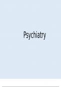 Psychiatry (Medical School Finals Summary Notes)