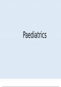 Paediatrics (Medical School Finals Summary Notes)