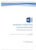 Word 2016 Guide