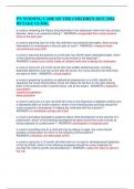 PN NURSING CARE OF THE CHILDREN 2023&sol; 2024 RETAKE GUIDE&period;