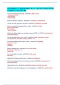 HONDROS NURSING 160 EXAM 2 QUESTIONS WITH CORRECT ANSWERS