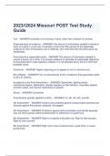 2023&sol;&sol;2024 Missouri POST Test Study  Guide