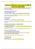 Advanced Medical Life Support &lpar;AMLS&rpar;  Post Test Q&A 2023