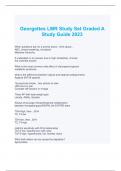 Georgettes LMR Study Set Graded A Study Guide 2023