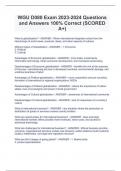 WGU D080 Exam 2023-2024 Questions and Answers 100&percnt; Correct &lpar;SCORED A&plus;&rpar;