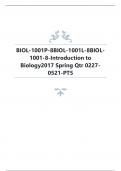 BIOL-1001P-8BIOL-1001L-8BIOL-1001-8-Introduction to Biology2017 Spring Qtr 0227- 0521-PT5