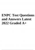 ENPC Test Questions and Answers Latest 2022 Graded A+