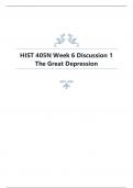 HIST 405N Week 6 Discussion 1 The Great Depression&period;