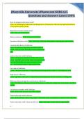 &lpar;Maryville University&rpar; Pharm test NURS 615 Questions and Answers Latest 100&percnt;