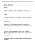 RMA EXAM 3&period;&vert;UPDATED&VERIFIED&vert;100&percnt; SOLVED&vert;GUARANTEED SUCCESS