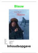 Blauw&comma; boekverslag