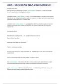 ABA - Ch 6 EXAM Q&A 2023RATED A&plus;