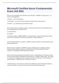 Microsoft Certified Azure Fundamentals Exam &lpar;AZ-900&rpar;
