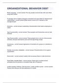 ORGANIZATIONAL BEHAVIOR DSST&vert;UPDATED&VERIFIED&vert;100&percnt; SOLVED&vert;GUARANTEED SUCCESS
