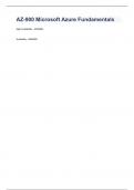 AZ-900 Microsoft Azure Fundamentals