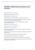 NRCME &vert; FMCSA Exam Questions and Answers